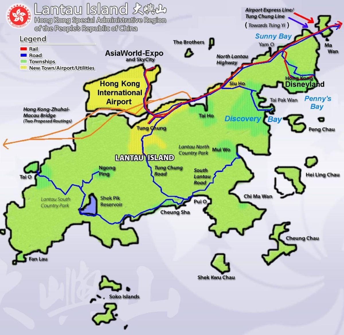 タオ島香港地図