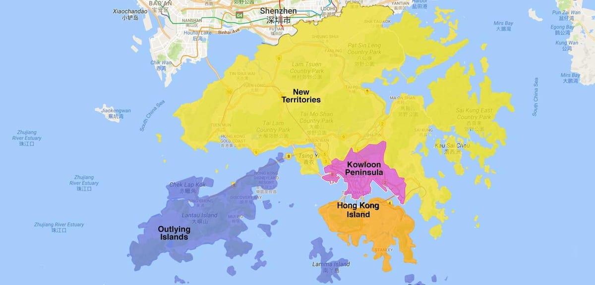 地図香港地区