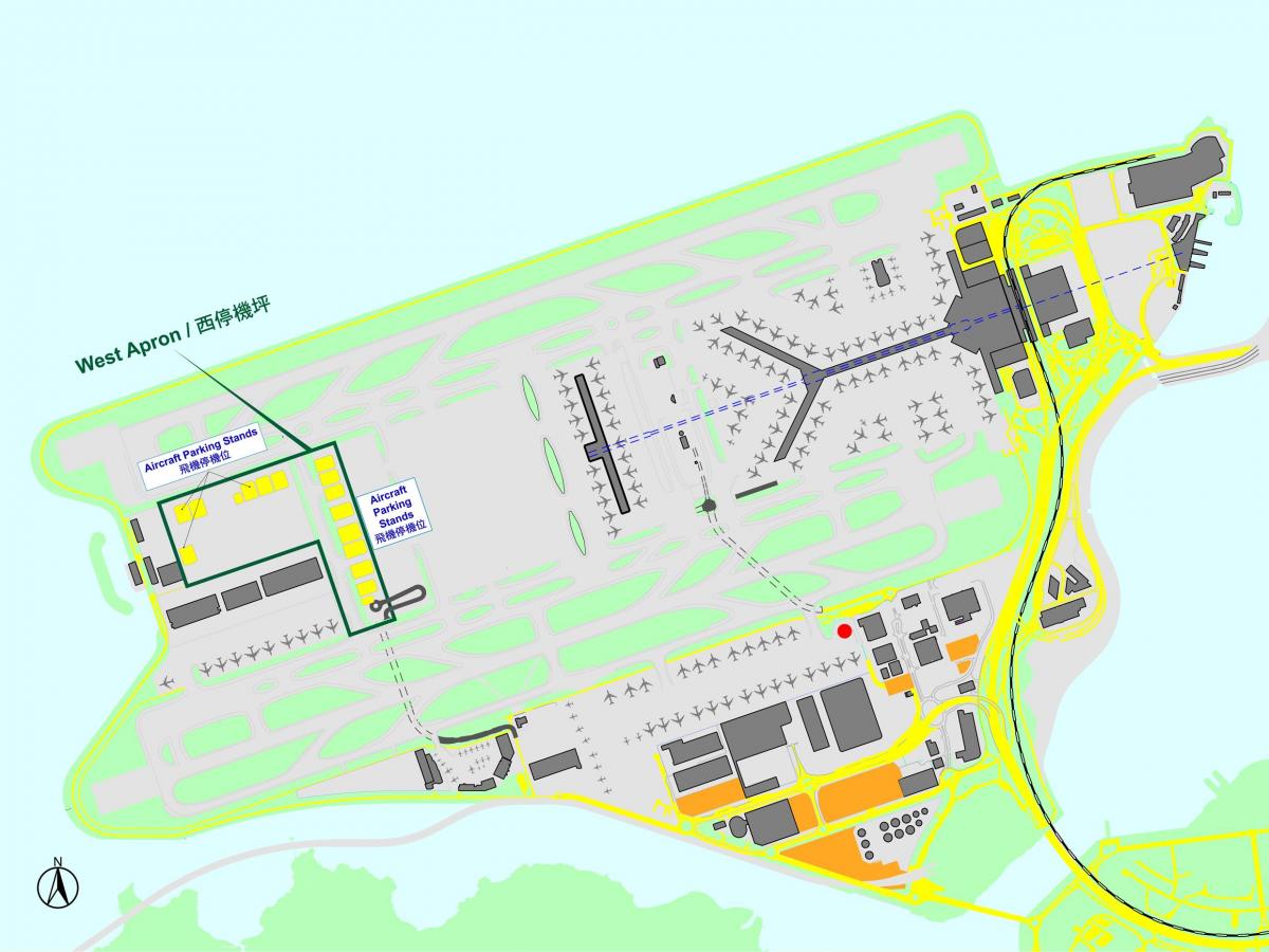 香港国際空港地図