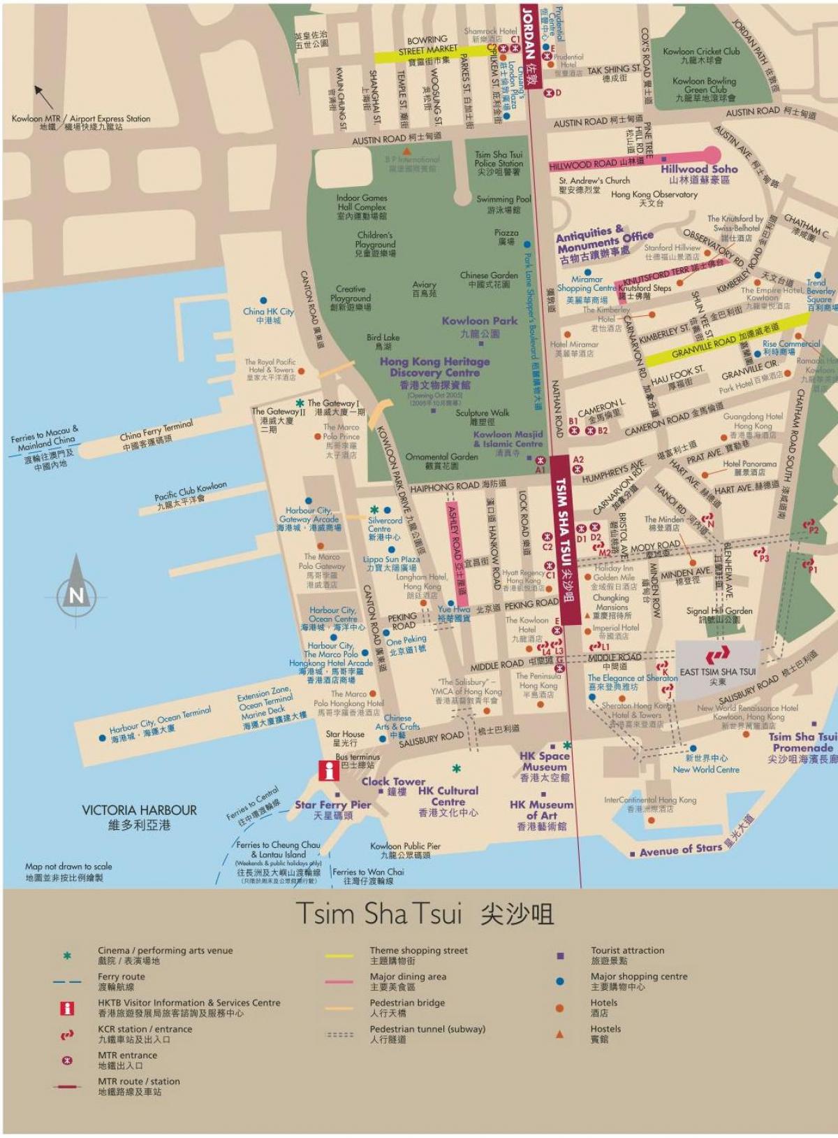 香港九龍地図