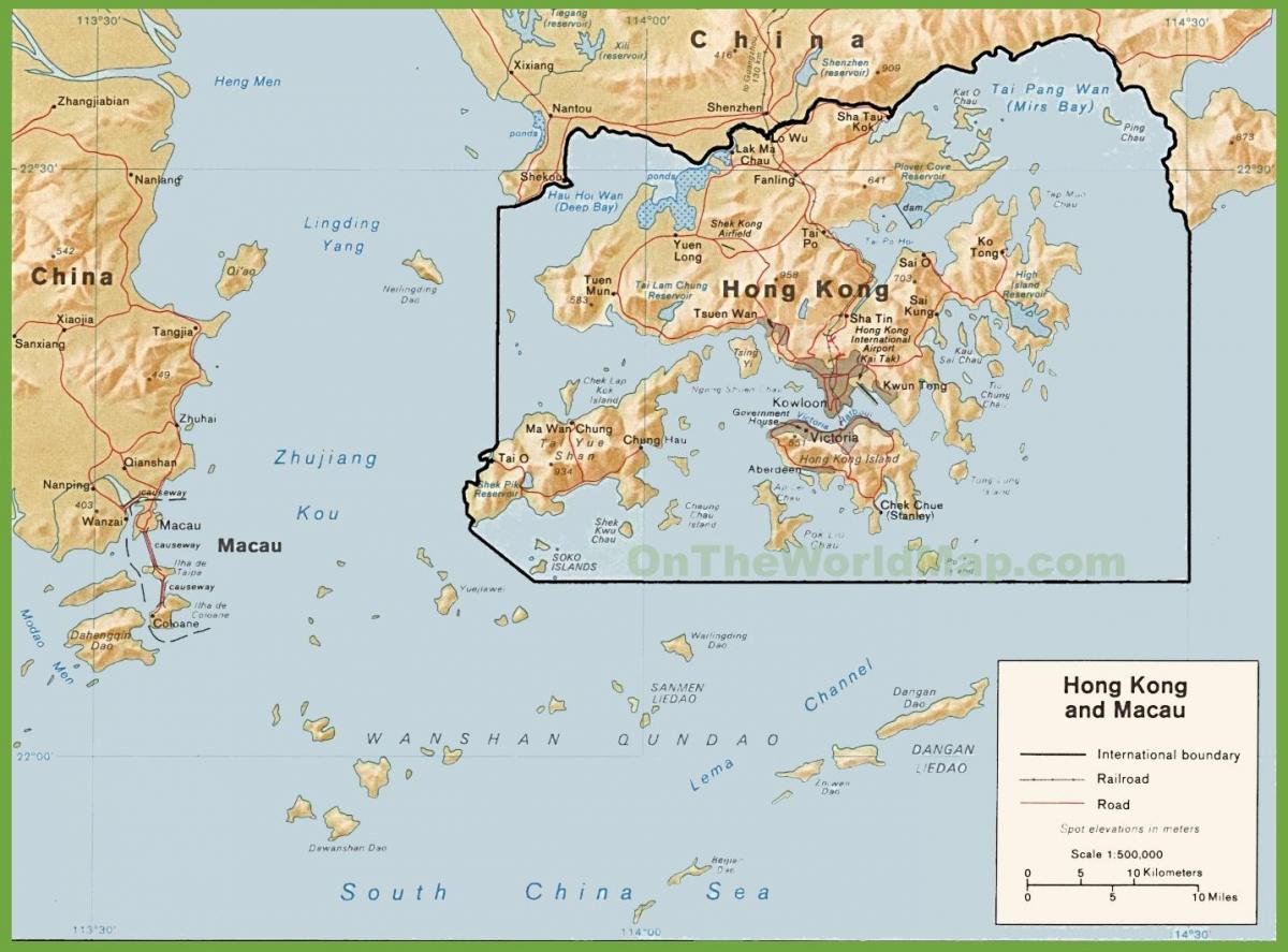 の政治地図が香港