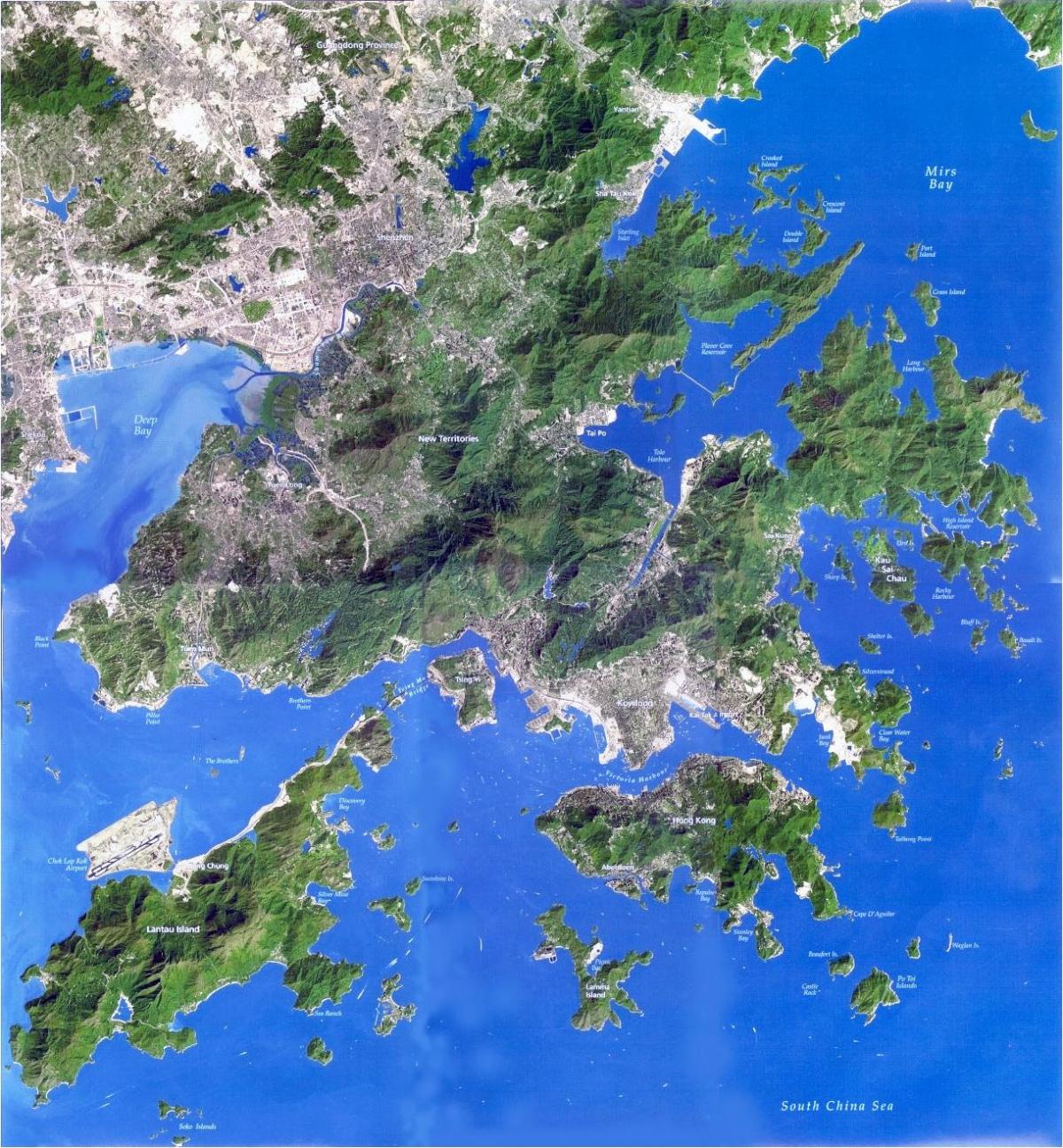 衛星地図香港