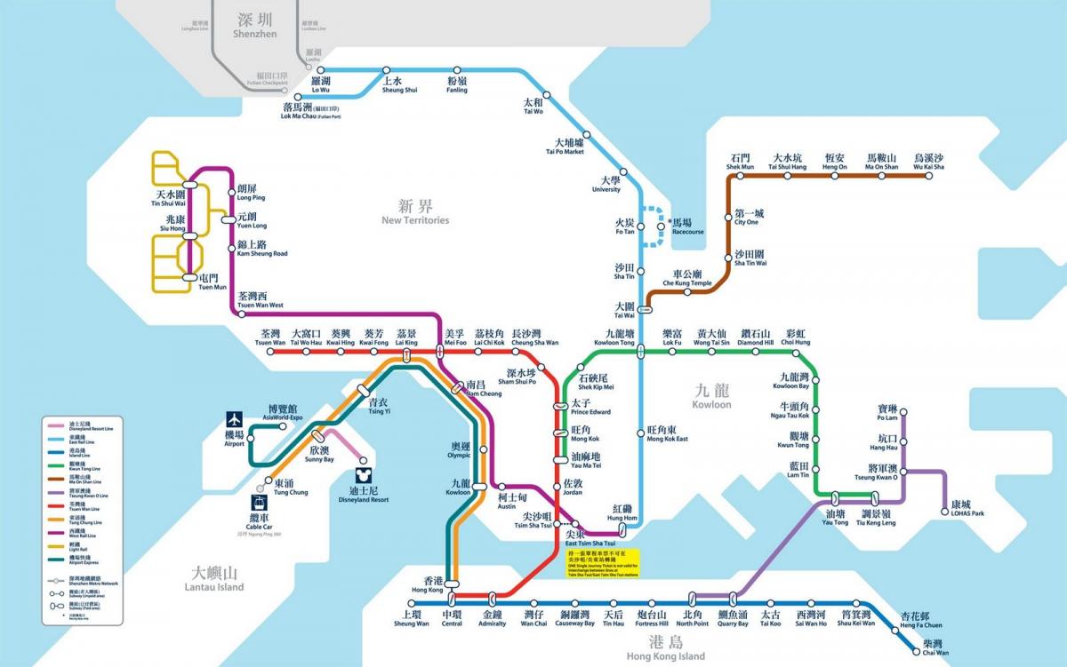 香港電車地図
