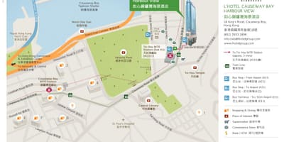香港コーズウェイベイ地図