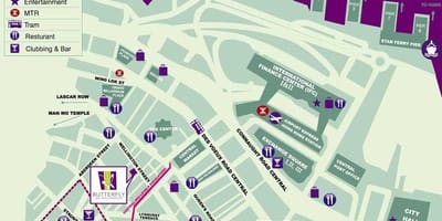 地図のソーホー、香港