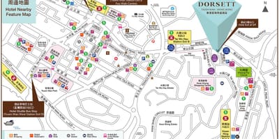 ツェンワンMTR駅の地図
