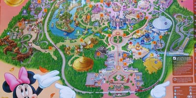香港ディズニーの地図