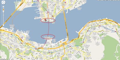 地図オーストラリア-ヴィクトリア州ハーバー香港
