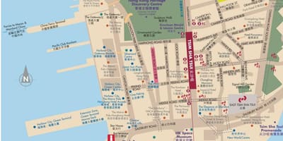 香港九龍地図