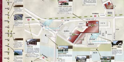 国際金融中心とランカイフォンの地図香港