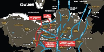 地図の戦香港