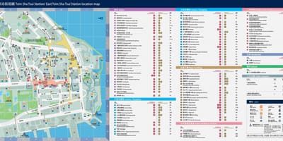 本投資法人がツリー型タブ駅前の地図