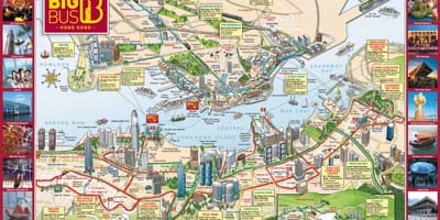 ホテル香港地図