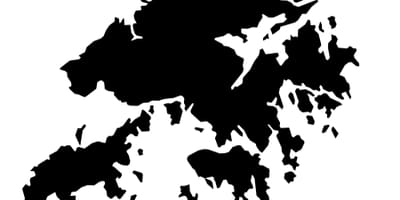 地図香港のベクトル
