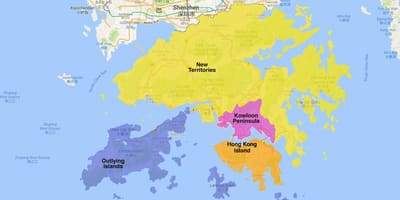 地図香港地区