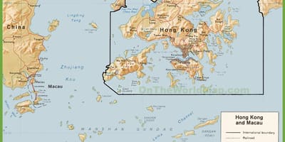 の政治地図が香港