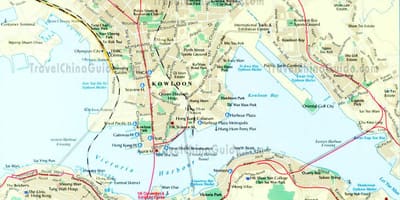 繁華街香港地図