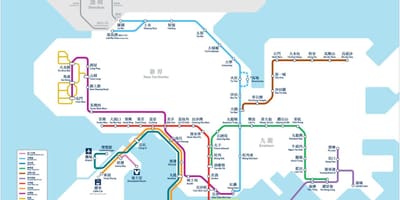 香港チューブの地図