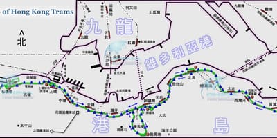 トラム香港地図