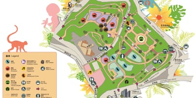 地図香港動植物公園の園
