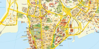香港の都市地図