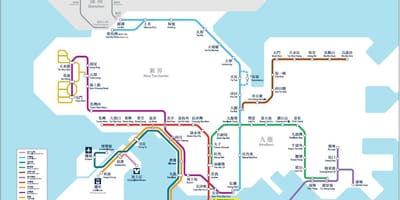 香港の地図