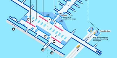 香港空港ゲートの地図