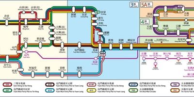 香港鉄道の地図