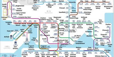 地図香港MTR
