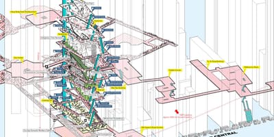 中央駅より香港の地図