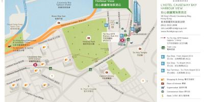 香港コーズウェイベイ地図