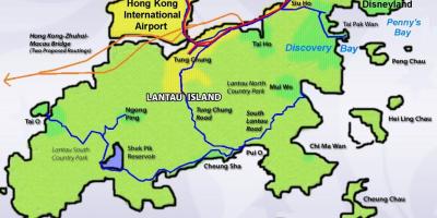 香港島の観光地図