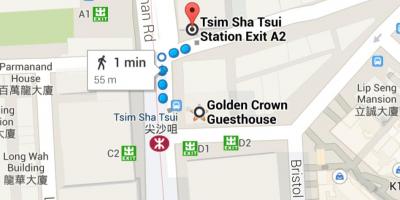 尖沙咀MTR駅の地図