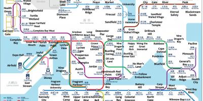 MTR駅地図香港