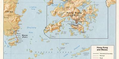 地図の香港-マカオ