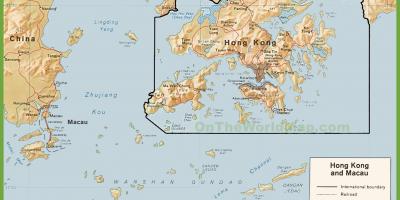 の政治地図が香港