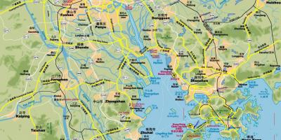 道路地図の香港