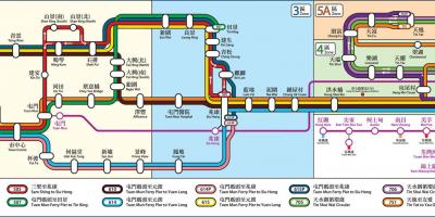 香港鉄道の地図